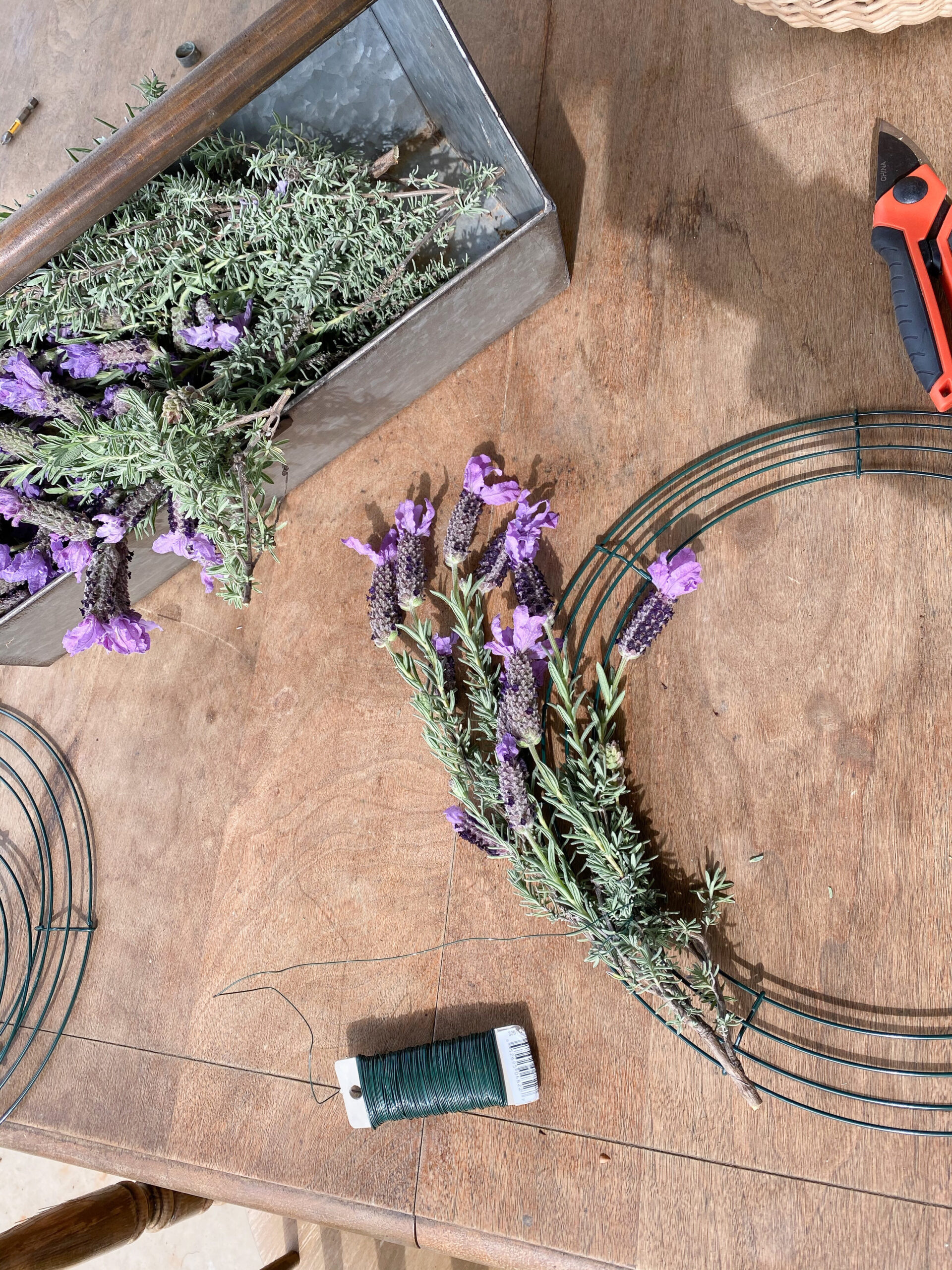 DIY Lavender Wreath for Spring Thermaland Oaks